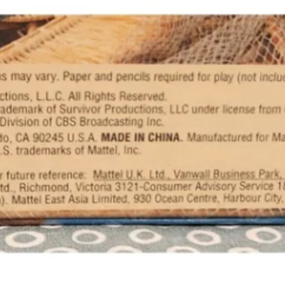 Mattel Survivor Board Game NEW Sealed Package 2000 - Picture 5 of 5